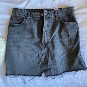 Zara black short jeans skirt